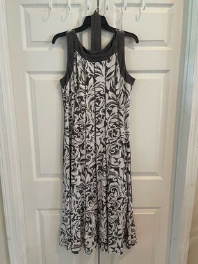Perceptions Black and White Maxi Dress